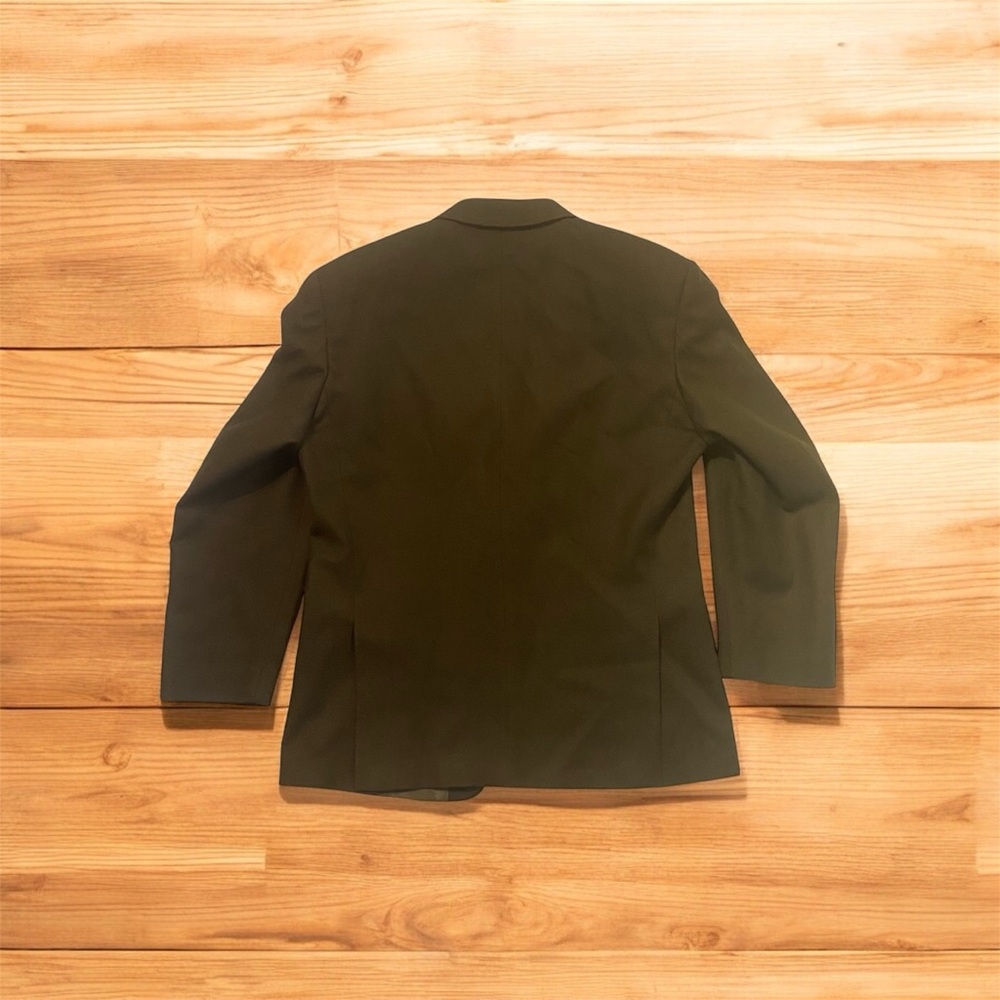 Olive Green Blazer & Pants. 100% Wool. - Picture 3 of 6